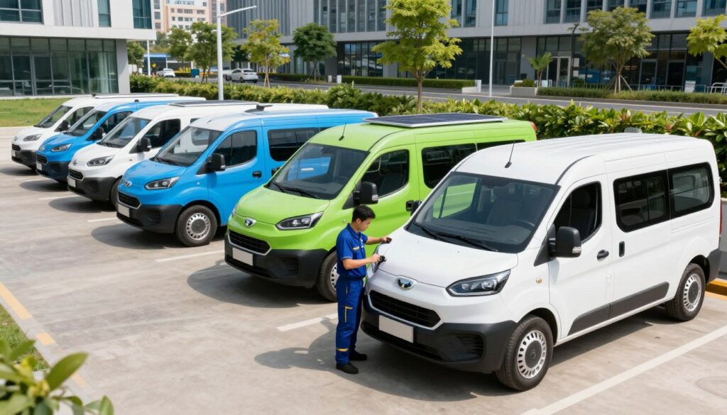 Electric fleet vans Electric fleet vans