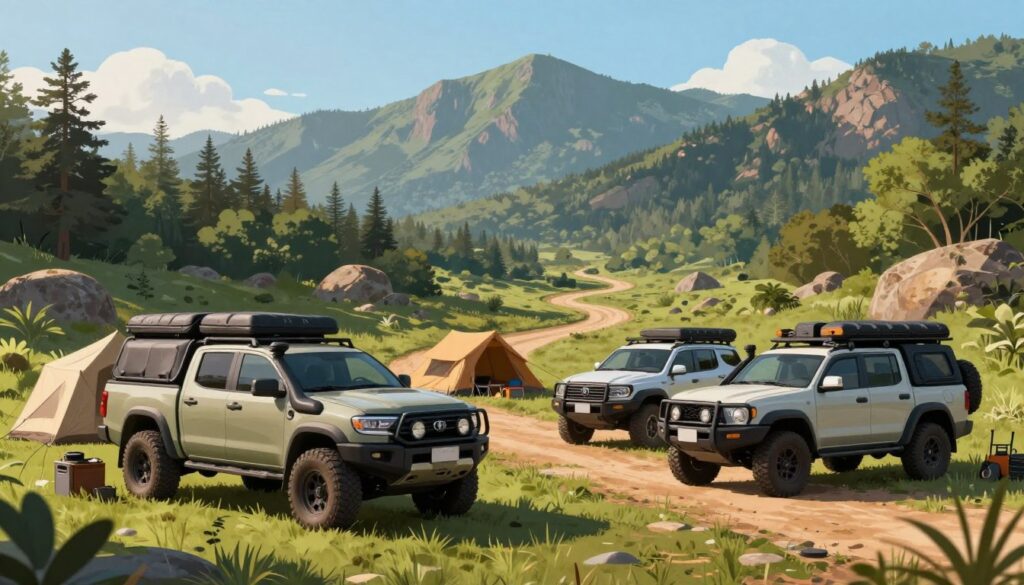 Top off-road vehicles for camping Top off-road vehicles for camping