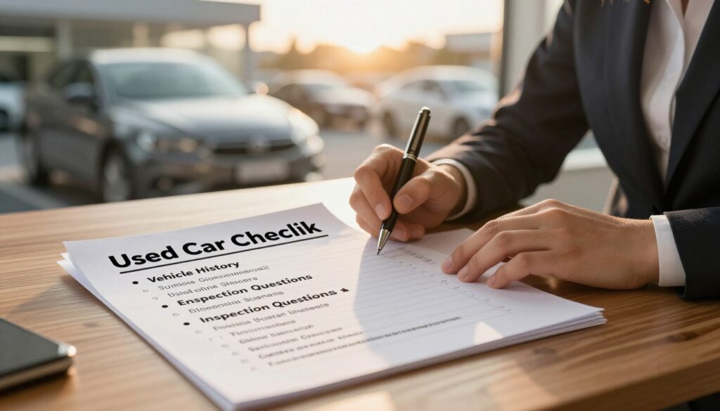 Used Car Checklist Used Car Checklist